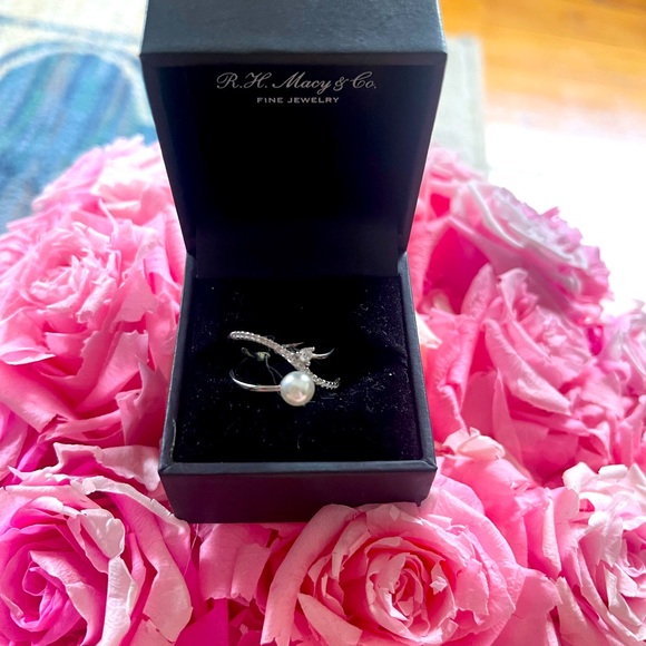 925 pearl ring - Picture 1 of 6